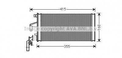AVA QUALITY COOLING iv6096 -  Теплообменник, отопление салона